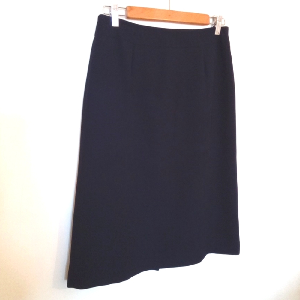 Jones Wear Essentials Navy Aline Pencil Knee Length Skirt Size 6
